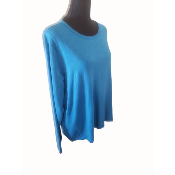 tasc Performance St. Charles Crew Neck Long Sleeve T-shirt Bamboo Blue XL - Picture 1 of 5